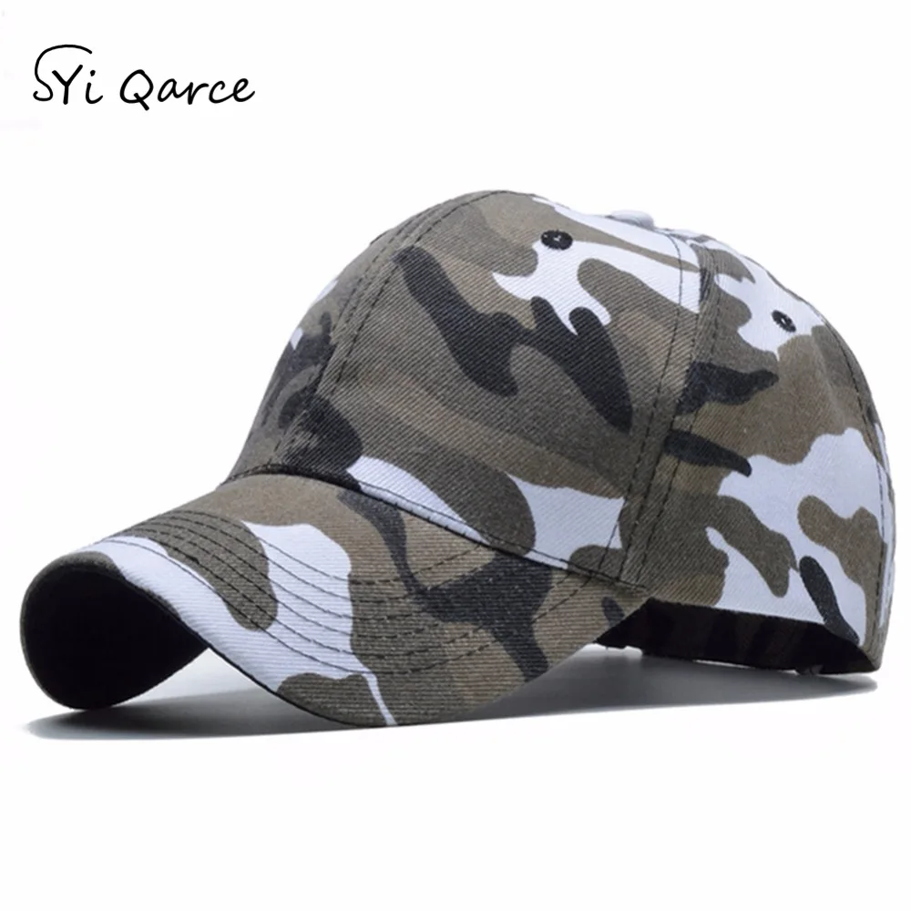 Snapback Кепка SYi Qarce камуфляжная бейсболка высокого качества на весну осень лето для