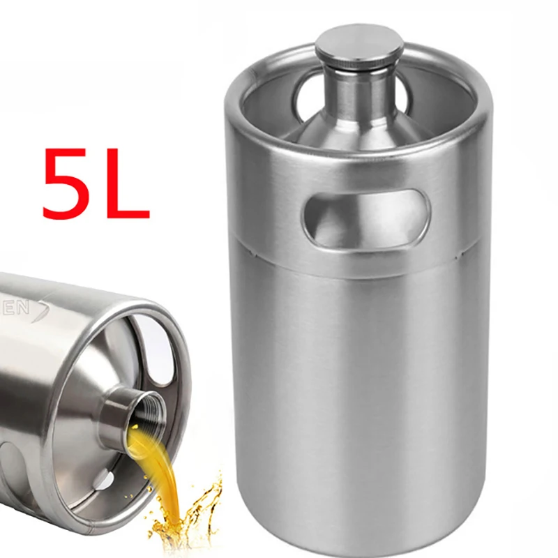 Мини keg 5l герметичная система Keg для пива 64 унций мини кулер из нержавеющей стали