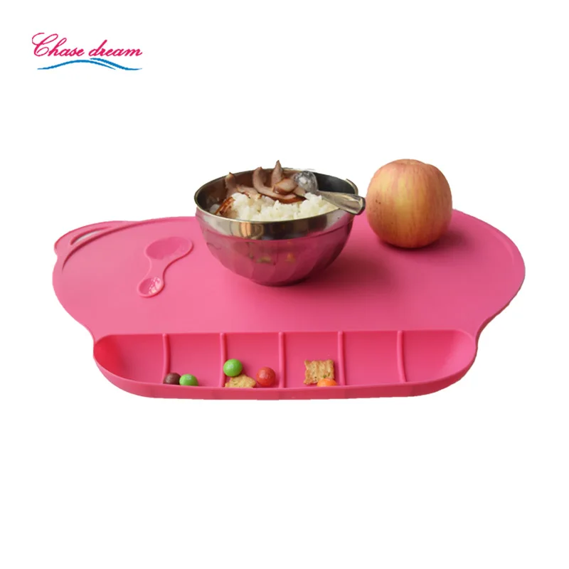 Children Non slip eat mat Baby Silicone Placemat For Dinner Table Kitchen Table Mats Feeding