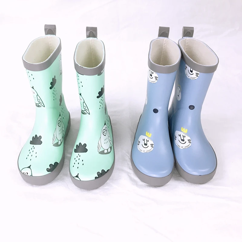 

Children Girls Rain Boots Child Boy Girl waterproof Rain Shoes Baby Tollder Cute Anti-Slip Rubber Rain Boots Shoes size 23-32