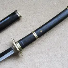 S2681 японский аниме RORONOA Зоро YUBASHIRI меч-ружье Металл Средний Хамон лезвие 4" один кусок