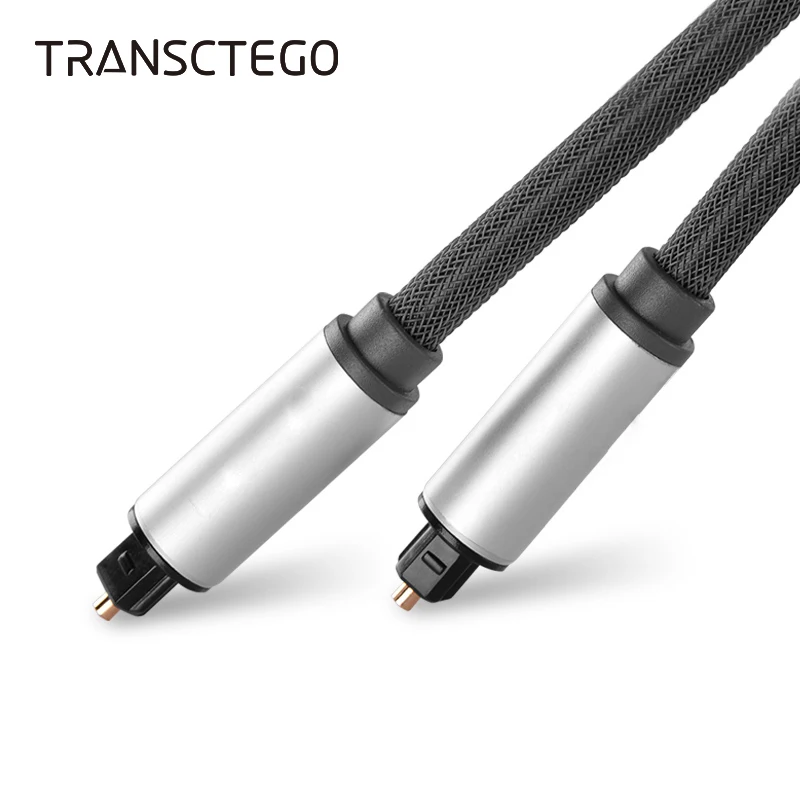TRANSCTEGO Toslink оптический аудиокабель Позолоченный Коаксиальный Кабель SPDIF цифровые