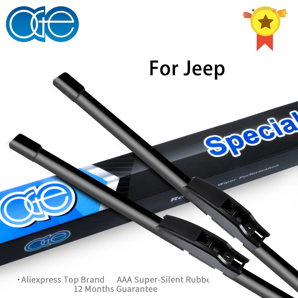 

OGE Front Wiper Blades For Jeep Cherolee Compass Renegade Wrangler Windscreen Windshield Rubber Car Auto Accessories