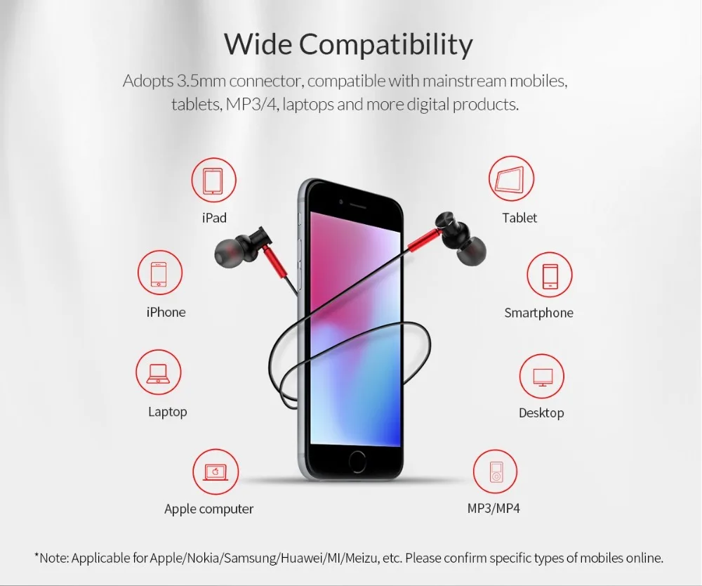 ORICO, профессиональные вставные проводные наушники с ультра мягкими наушниками, басовые наушники для iPhone 7 8, Xiaomi, наушники, fone de ouvido