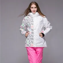 Бренд Для женщин сноуборд Куртки для зима теплая до середины бедра открытый Спортивная одежда Высокое качество спортивная куртка