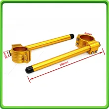 51 мм золото мотоциклетная вилка Clip-ons руль трубки для APRILIA RSV1000 2000 2001 2002 2003 2004 2005 клип на ручке бары