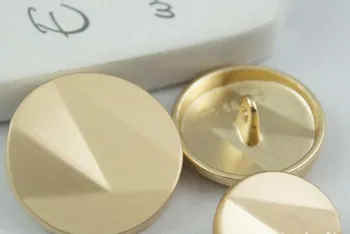 

Wholesale 10 Pieces New Metal Convex surface gold qun jacket Overcoat buttons Shirt coat Button 25mm Free shipping