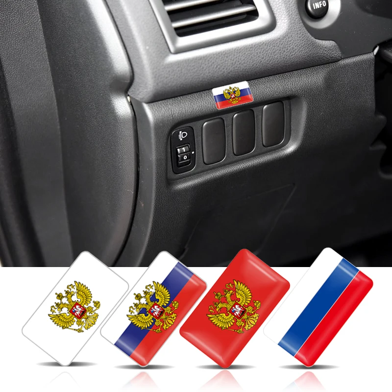 

20Pcs Car-styling Russian Federation National Emblem Coat of Arms of Russia Eagle Stickers Car Decoration motorcycle DIY Decals