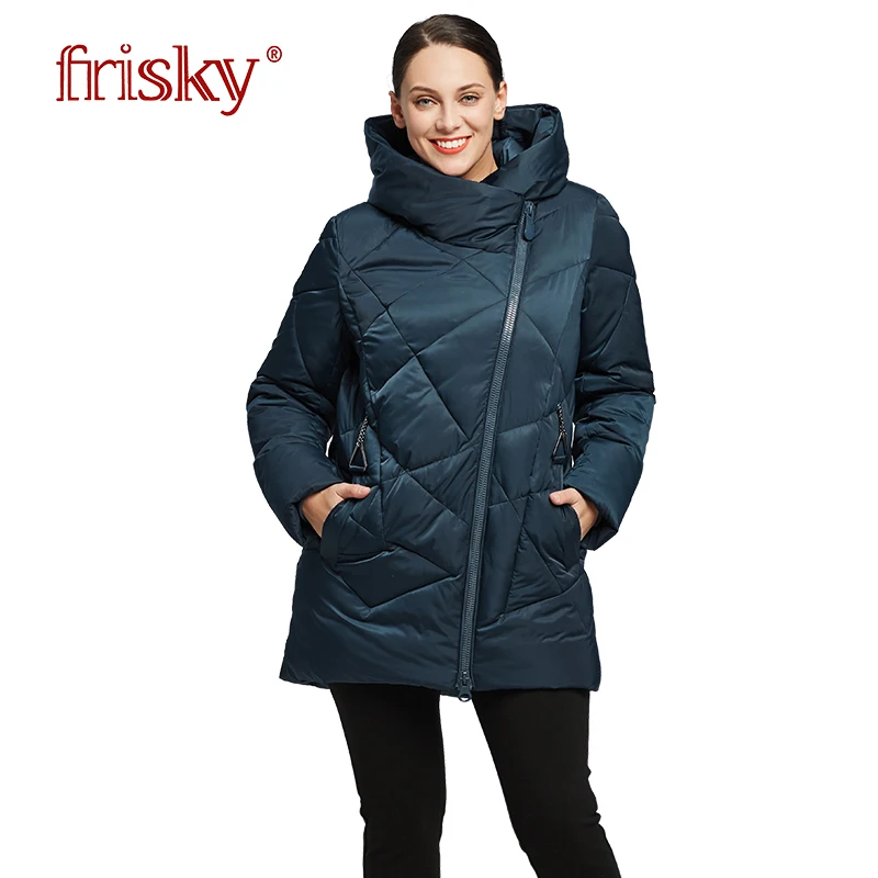 2018 Frisky новинки пуховик женский зимний плюс размера куртка женская зимняя с
