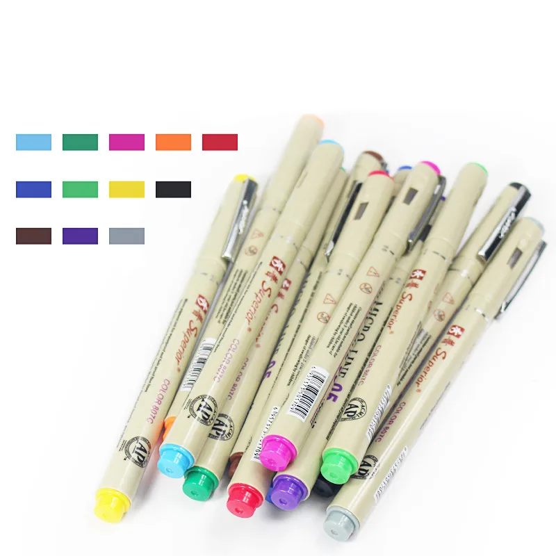 Sakura original genuine Pigma Micron Pen Needl drawing pen color Sketch  Marker Pen Drawing Manga Anime Art Supplies ink Pens - AliExpress