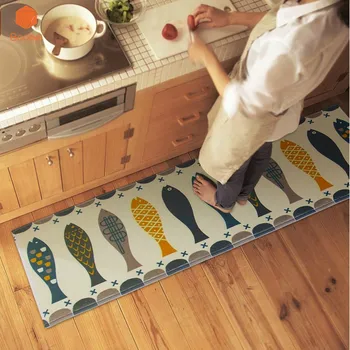 

Fish Door Mat Alfombras Hall Bathroom KitchenHome Rug Absorbent Non-slip Coral Velvet Mats Carpet Strips tapete 3 Sizes DT13