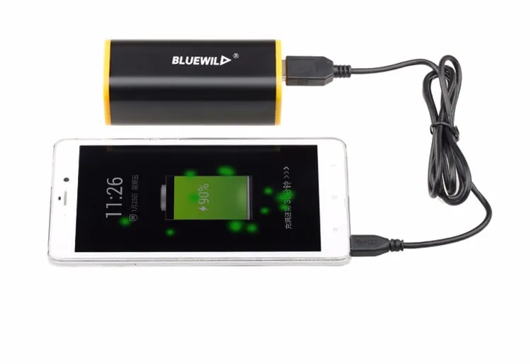 Best BLUEWILD Bicycle Light 2x CREE XML T6 Lamp Bike Light 10400mAh Waterproof Battery Pack Power Bank USB Charge for Phone Speaker 16