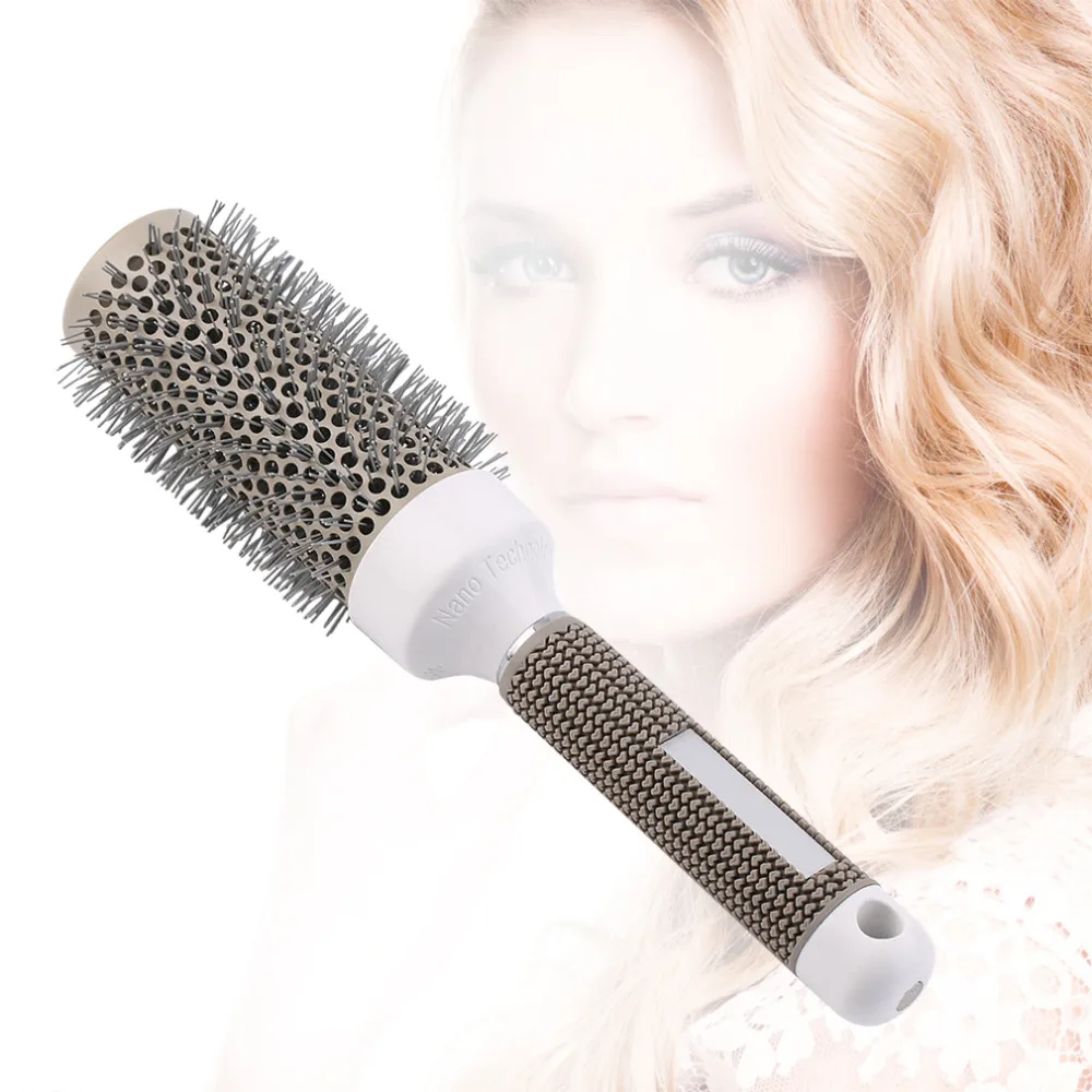 professional ceramic brush 45mm Ceramic Iron Radial round styling brush Comb Hair Dressing Brush