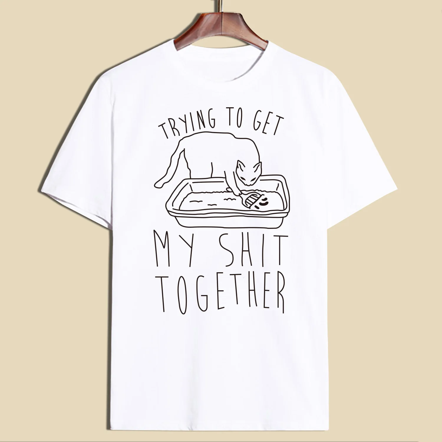 Hillbilly Funny Cat Tshirt Women Clothing Printed Loose Oversize Summer Top Harajuku Short Casual T shirt Women Brand New Tumblr