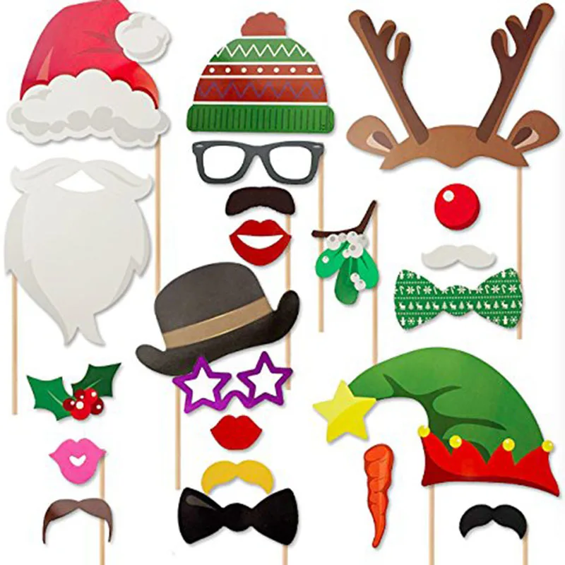 Funny Christmas Photo Booth Props