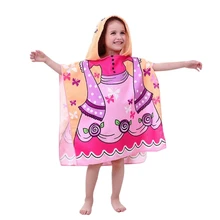 Детские халаты с капюшоном животных моделирование детский халат мультфильм банное полотенце детский спа-салон полотенце s 120*60 см