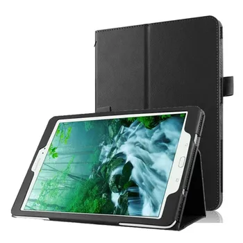 

PU Leather Cover For Samsung Galaxy Tab A Series 9.7 inch SM-T550 SM-555 and 8.0 inch SM-T350 SM-355 Folio Stand Case BLACK