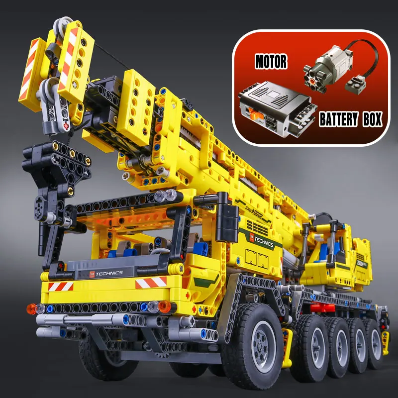  DHL 20004 Technic Motor Power Mobile Crane Mk II Model compatible with 42009 Building Blocks Bricks