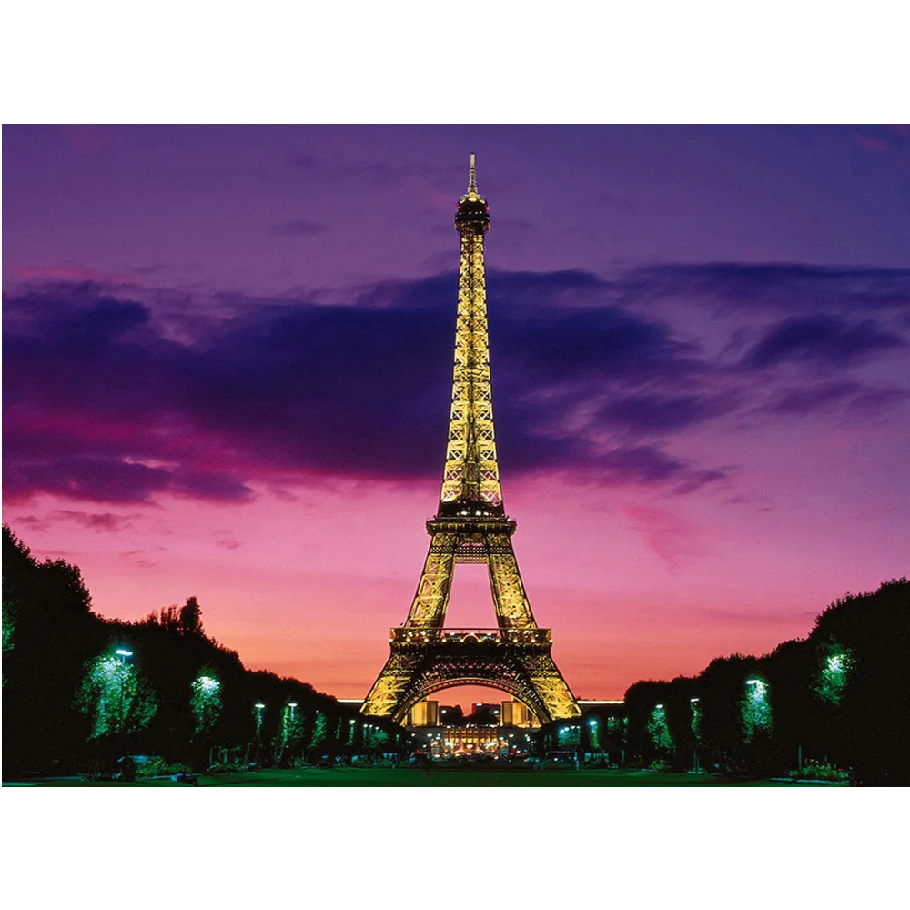

New DIY Diamond mosaic diamond embroidery beads Paris City Eiffel Tower Scenic Diamond Cross Stitch Painting Inlay Handwork Y340