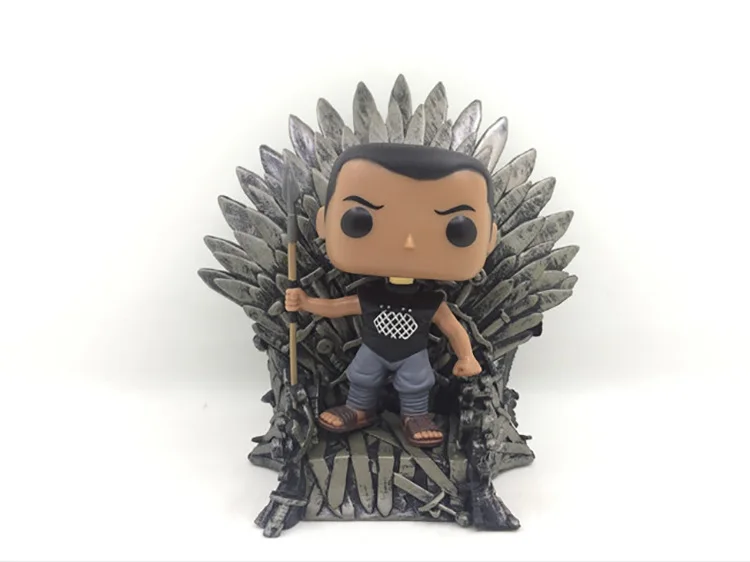 

POPPEN Action Figure Model Toys Game of Thrones Daenerys Targaryen Stormborn Drogon Iron Throne Mini Keychain Gift In Retail Box