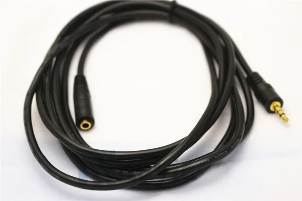 

Free Shipping 5M Good Quality 3.5MM Male To Female Jack Audio Extension Cable