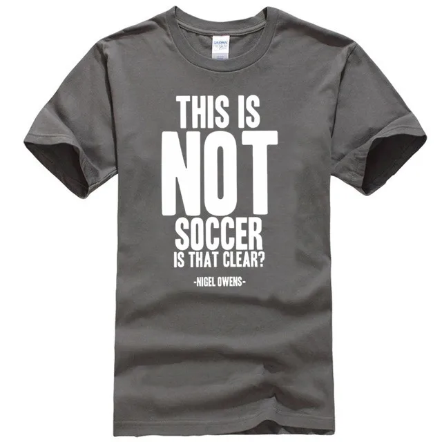 هذا ليس لكرة القدم ، هو أن واضح تي شيرت الرجبي