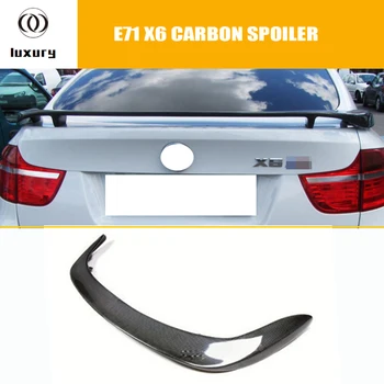 

HM Style E71 X6 Carbon Fiber Rear Lip Wing Spoiler for BMW E71 X6 2008 - 2013 Auto Racing Car Styling Rear Trunk Spoiler