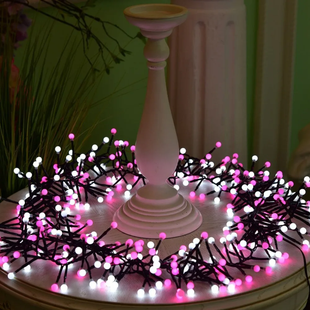 

Dual Light Color String Lights 400 LEDs Decoration Lamps For Wedding Party 3M Fairy String Chain Lights US EU UK Plug