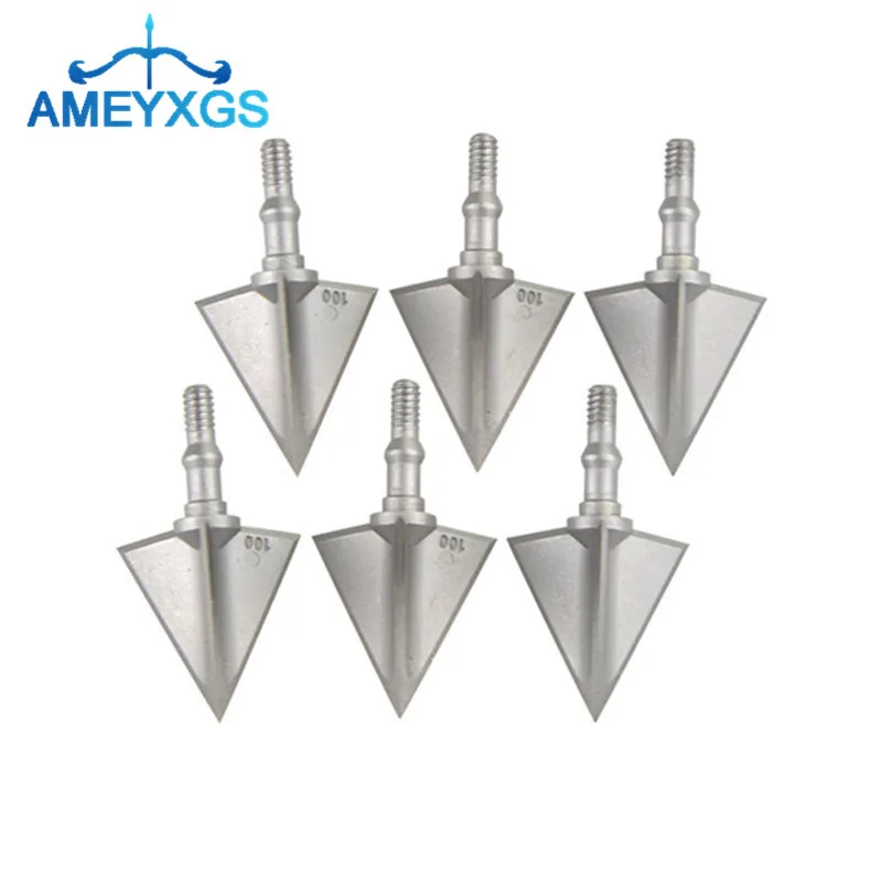 

6Pcs Archery Broadheads 3 Blades Screw-in Arrowheads Crossbow Hunting Tips For Bow Outdoor Hunting Training Shooting Accessories