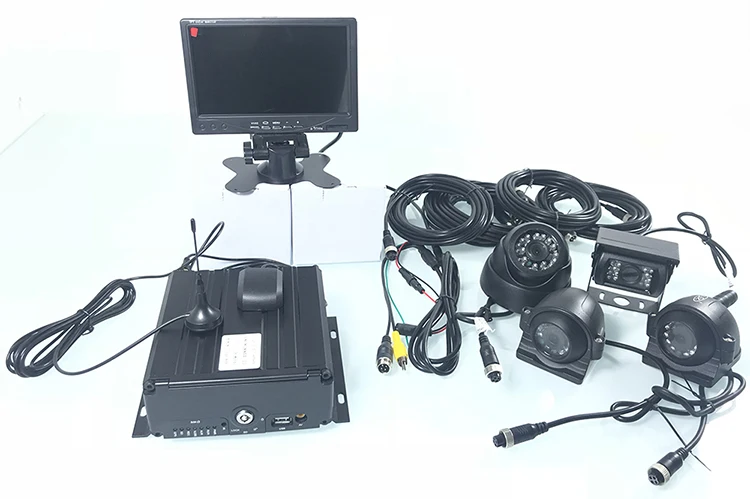 Monitor de Kit de Monitoramento Gravador de Condução de Visão Telefone do Computador Guindaste Ônibus Escolar Caminhão Gps 4 Estrada Disco Rígido Noturna hd Remoto - 3g 13 Câmera multiângulo automotiva