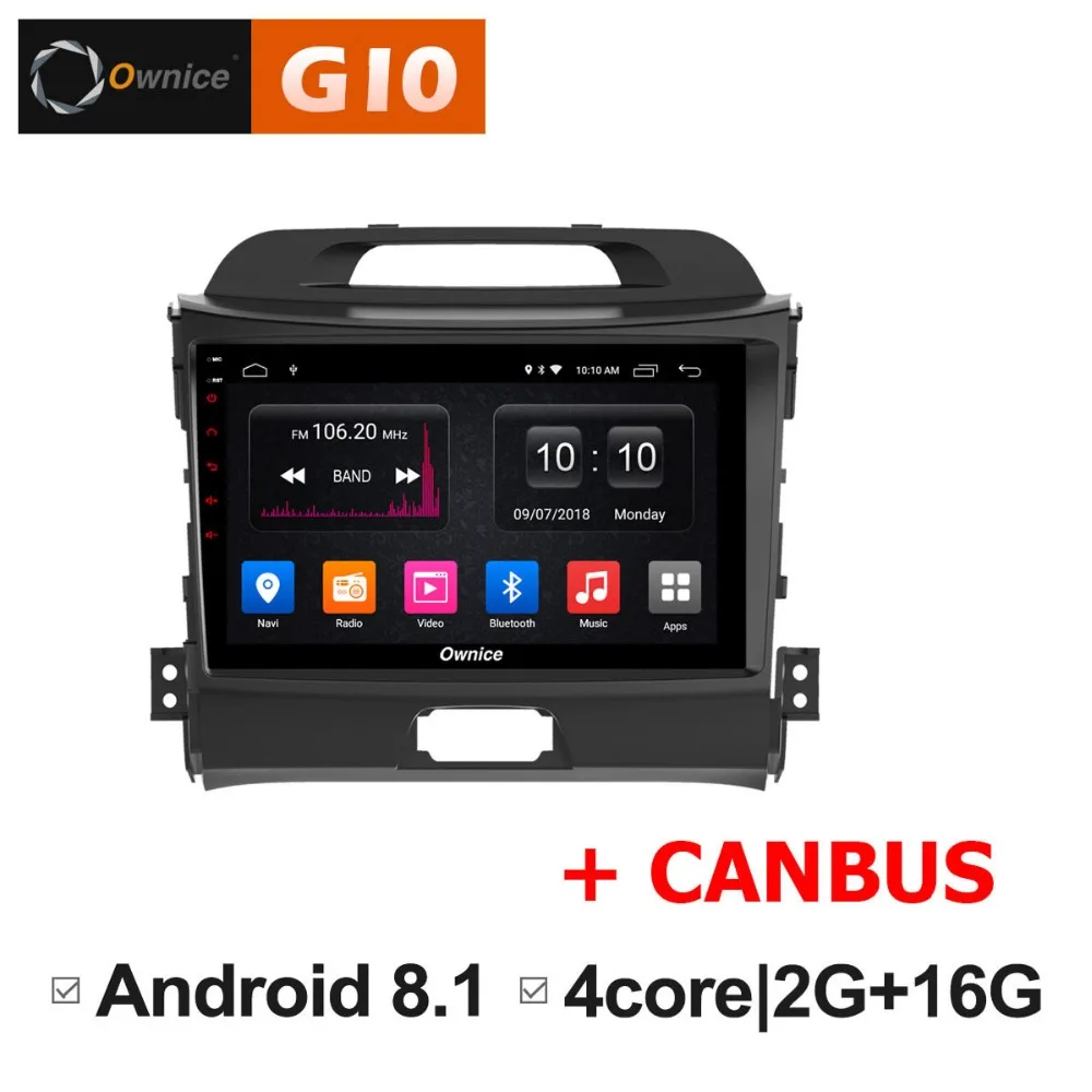 

Quad 4Core 2GB RAM+16GB ROM Android 8.1 Car DVD Player For Kia Sportage R 2010-2016 GPS Navi Radio Stereo BT WIFI TPMS