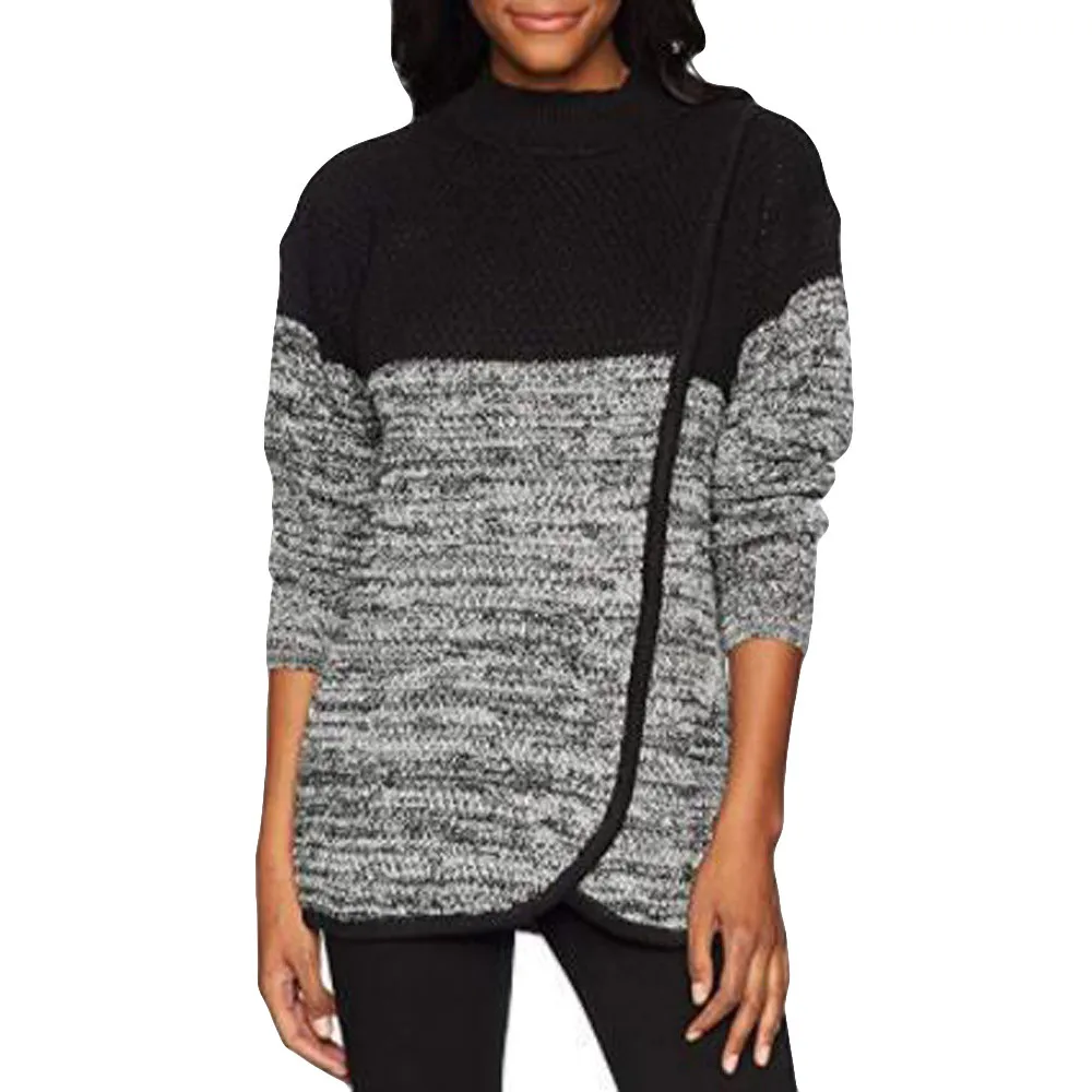 

Winter Knitted Sweatshirts Women Warm Pullovers Long Sleeve Sport Running Turtleneck Tops Blouse Female Casual Pullover Fleece