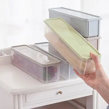 

Kitchen Crisper Noodle Preservation Box Rectangle Plastic Arrangement Tool Food Storage Supplies
