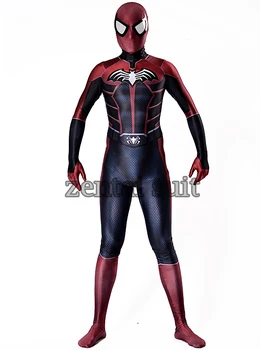 

Spider Bat Costume 3D Printing Halloween Spandex Spiderman Batman Superhero Costume Fullbody Zentai Suit For Adult/Kids/Custom