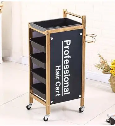 Beauty cart, hair salon, perm and dye cart, hair salon tool cart, barbershop trolley, tool cabinet.