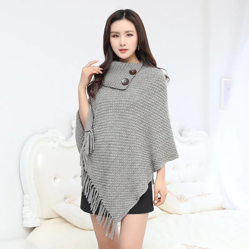 

Women Autumn Winter Warm Knitting Sleeveless Turn-Down Collar Pullovers Female Button Turtleneck Sweater Dress Oversize 2018