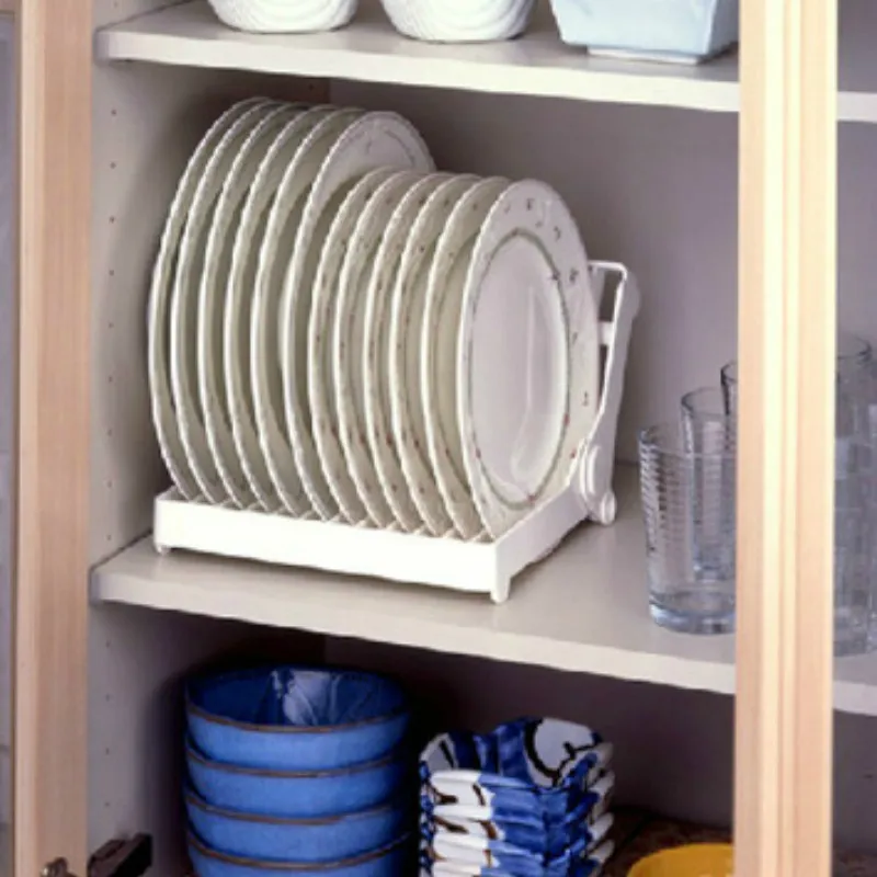 

1Pc Creative Foldable Dish Plate Drying Rack kitchen Organizer Storage Holder Kitchen Accessories Finishing Box Drain Rack