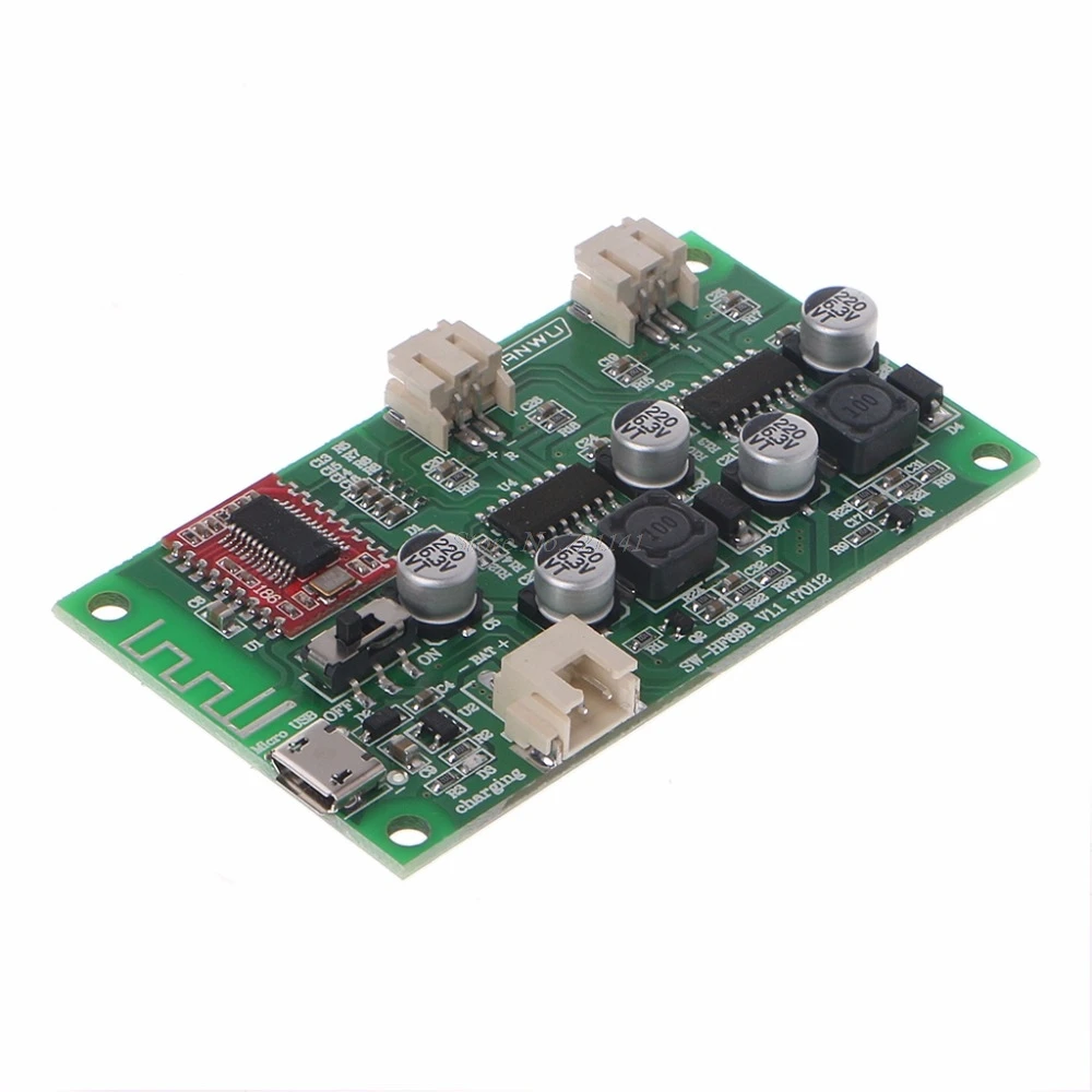 HF69B 6 Вт + двухканальный стереозвук с Bluetooth динамик усилитель мощности плата
