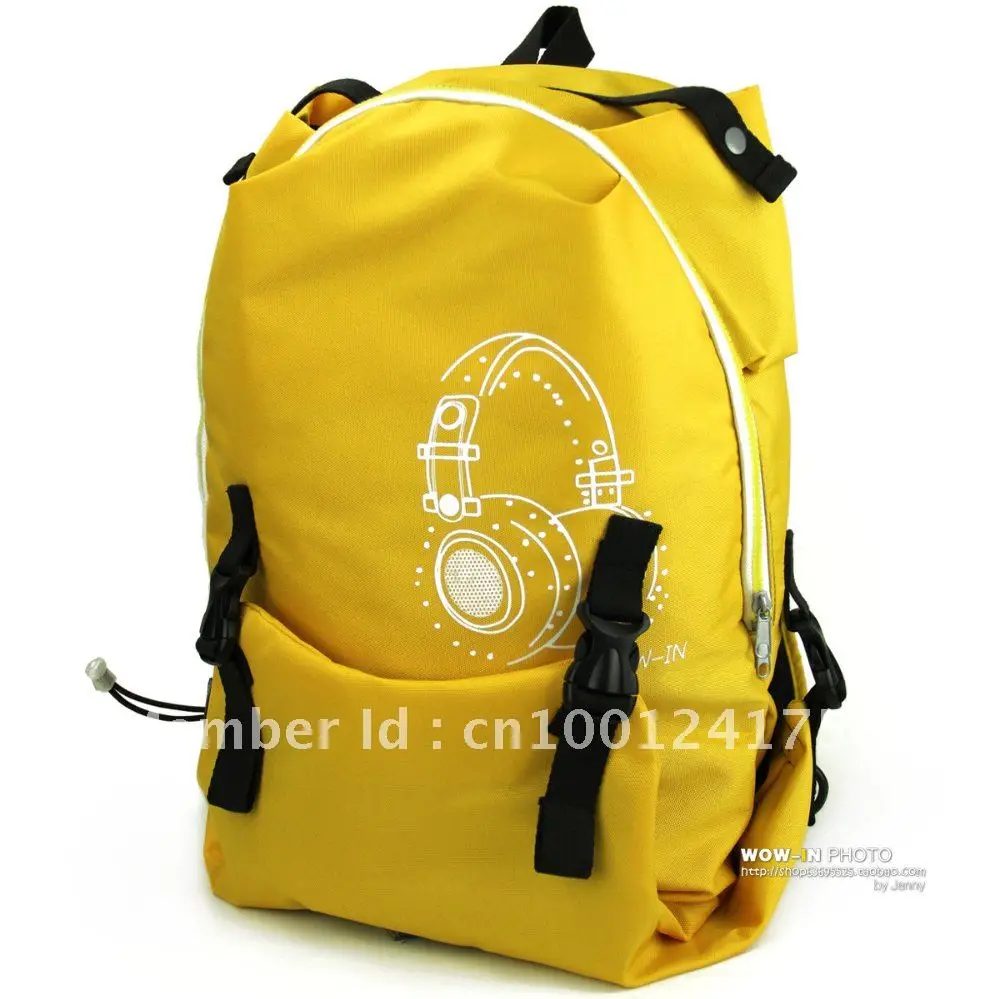 Yellow black tactical sports backpack/laptop backpack/women shoulder