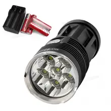 3 Modes Waterproof 6x XM-L XML T6 LEDs 8500 Lumen Outdoor LED Flash Lamp Flashlight + Smart Charger New
