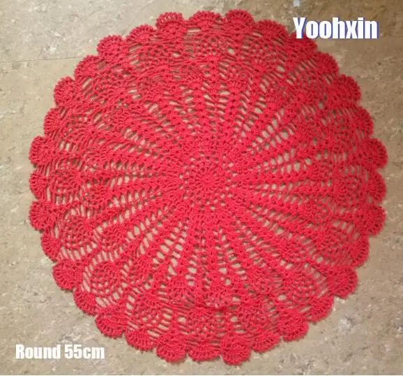 HOT Round lace cotton table place mat cloth pad crochet placemat drink tea coffee Christmas coaster Dining mug Cup doily Kitchen