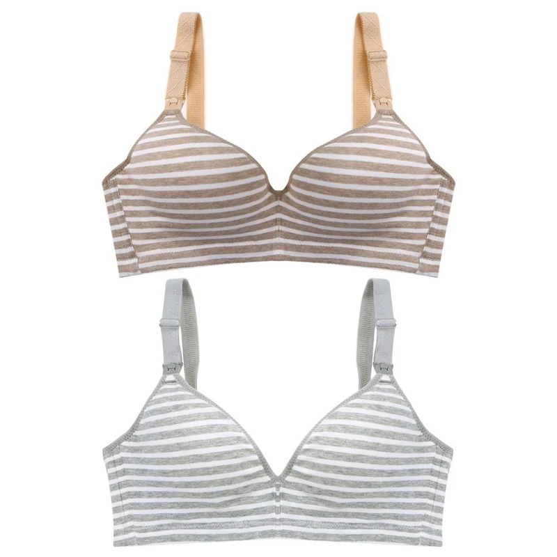 

Women Seamless Sexy Back Closure Bra Girls's Wire Free Padded Underwear Fashion Women Striped Bra Bralette Lingerie 2019 New