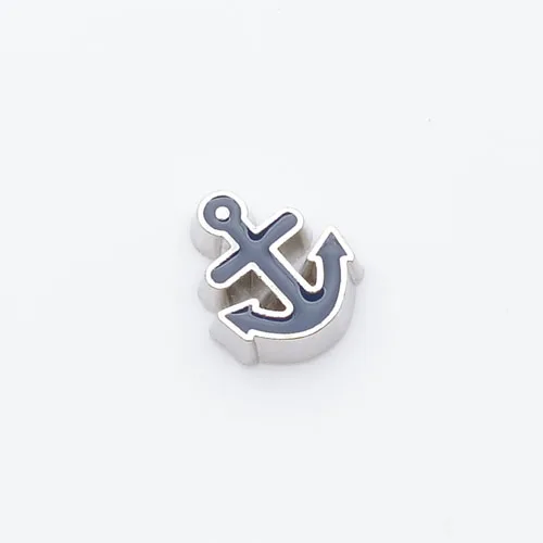 

Black Anchor, Floating charm fit floating charm lockets, FC0080,10PCS/LOT