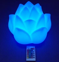 D90mm D24*H22cm illuminated Rose Flower Lighting LED Table Lamps with 16 Color Changing for Love Wedding party free shipping 1pc