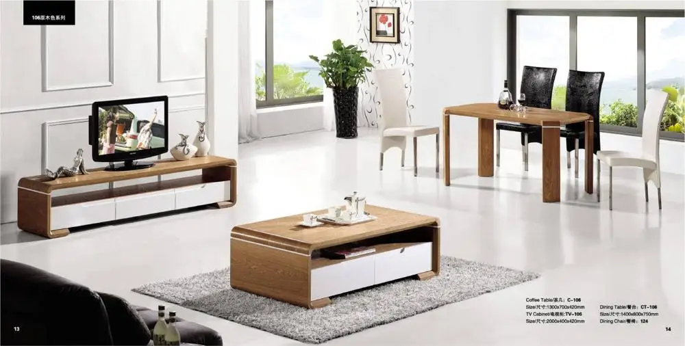 Living Room Coffee Table,TV Cabinet and Dinning Table Set,3 piece 1 ... Living Room Coffee Table,TV Cabinet and Dinning Table Set,3 piece 1 ...