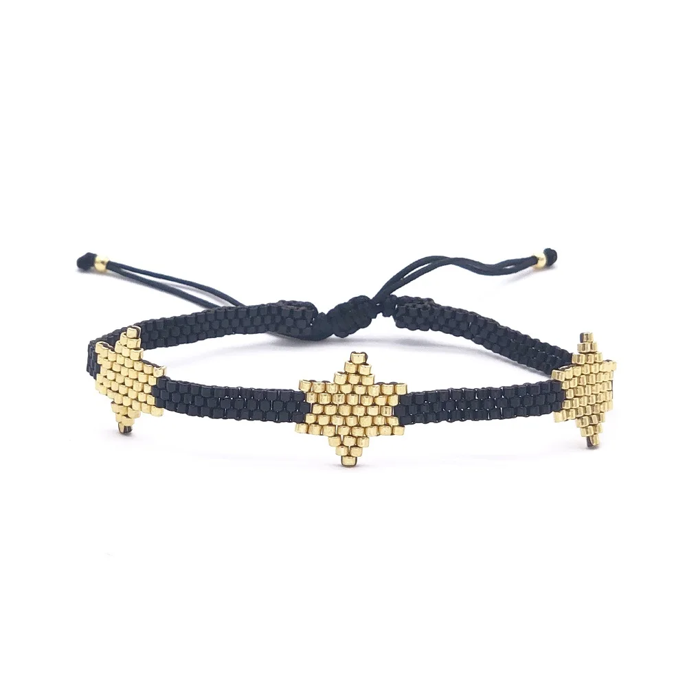 

Go2boho Star Bracelet For Women MIYUKI Delica Bracelets Insta Fashion Gold Seed Beads Handmade Friendship Jewelry couples Gift