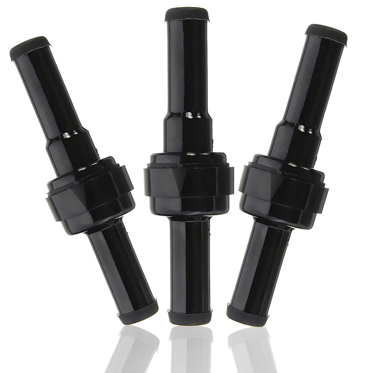 Autoleader 1/2/4pcs 5/16' (8mm) Car Black Inline Check Valve Fuel