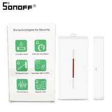 SONOFF DW1 433 МГц wifi датчик сигнализации для дверей и окон магнитный беспроводной детектор Поддержка RF мост контроль умный дом система безопасности