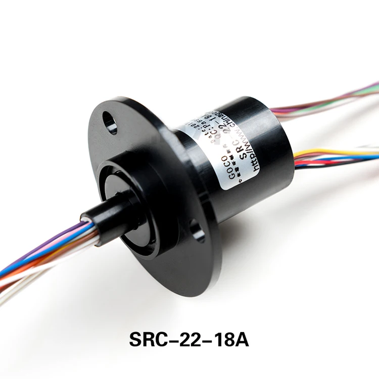 

SRC-22-18A 18 Channel 2A Electric Collecting Ring for Gimbal/Rotation Table/Medical Equipment/Robot Capsule Slip Rings Slipring
