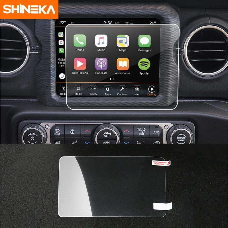 Us 13 59 15 Off Shineka Nanofilm 7 8 Inch Gps Navigation Screen Protector Sticker Interior Accessories Fit For Jeep Wrangler Jl 2018 Car Styling In